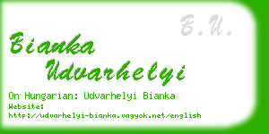 bianka udvarhelyi business card